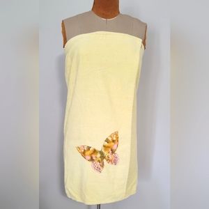 Vintage Yellow Terrycloth Wrap
